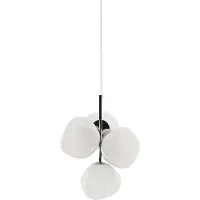 Tom Dixon Melt Chandelier mini hanglamp LED 63,4 cm Opal-silver