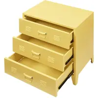 En.casa Ladekast Hämeenlinna commode met lades 72x60x40 cm geel []