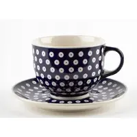Witek Home Bolesławiec Mokkapot 500ml met Schotel - Decor 42