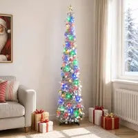 vidaXL Pop-up led-kerstboom met sterrentopper 180 cm 100 LED's PET