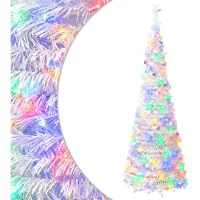 vidaXL Pop-up kerstboom met led 180 cm 150 LED's PVC en PET Wit