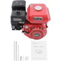 OEM Luchtgekoelde benzinemotor, 4-takt, 7,5 pk, rood