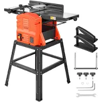 Vevor Afvlak- en diktefreesmachine, 254 mm freesbreedte, 2,4 PK, 8000 tpm, met statief, 2-messen freesas, aluminium gietstafel, 0–3 mm