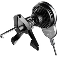 Force Power , Telefoonhouder Auto Draadloze Oplader Magnetisch Qi2 25W, Zwart