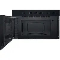 Ariston HOTPOINT HAM K11 B Inbouwmagnetron, 22 liter, zwart, met stoomfunctie, 750 W, 4 vermogensniveaus, snelle ontdooifunctie, 25 cm draaitafel, LCD-display