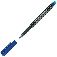 Faber-Castell Permanente markeerstift Faber-Castell Multimark Blauw (10 Stuks)