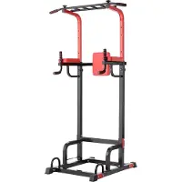 Bolt Femor Power Tower – Multifunctionele halterstandaard – Pull-up en dipstation voor thuis – Maximaal draagvermogen: 200 kg