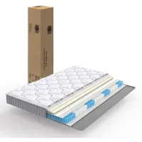 Ropilly 140x190x10 cm Pocketveringmatras met 7 zones, hardheid H3, met certificering, geschikt voor slaapbanken en bedbanken