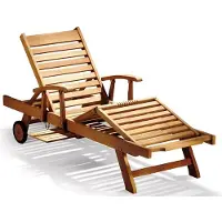 Lestix International Tuinstoel, teakhout, Foggia, massief hout, weerbestendig