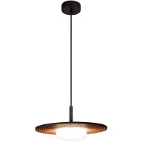 Lucide CARMINO - Hanglamp - Ø 38,7 cm - LED - 1x8W 3000K - Terracotta | Essential