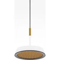 Maytoni LED hanglamp, zwart/wit, 12W, honingraatdesign, 3000K, aluminium, IP20
