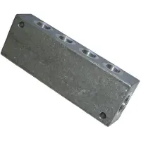 ICH 61416 Verdeelblok alu. G3/8 (6 x 1/4) l=92
