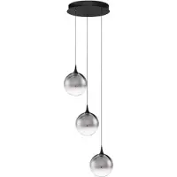 Nova Luce Hanglamp Orenda 3-lichts smoke glas