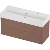 Proline Zara Badmeubelset Porselein Loft In Kader 120x46x65 cm Glans Wit Beauty Blush