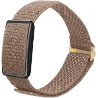 Kwmobile nylon bandje voor smartwatch - geschikt voor Polar Loop - 14 - 22 cm - Polsbandje in beige