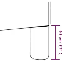 vidaXL Bedframe zonder matras, zwart, 200x200 cm, fluweel
