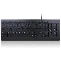Lenovo Essential, Volledige grootte (100%), Bekabeld, USB, Membraan toetsen, QWERTY-indeling, Zwart