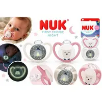 Nuk Perfect Match Air Night Fopspenen 6-18 Maanden – 2 Stuks – Glow in the Dark – Zachte Siliconen Babyspeen – Roze en Wit – Orthodontisch