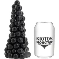 Kiotos Monstar - Bubbles - Buttplug - 16 x 6,5 cm - Zwart
