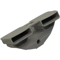 Merkloos Lattenbodemdop - Set van 10 - Rubber - 103 x 37 x 30 x 8,2 mm (duo) - Lattenbodem op poten