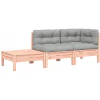 VMP Modulaire Houten Loungeset met Kussens voor Tuin & Terras