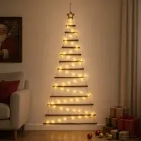 vidaXL Hangende Kerstboom 180 cm 100 LED's Warmwit