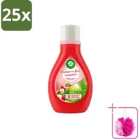 Air Wick 25 x – Luchtverfrisser – Actieve Wiek Framboos & Bloesem – 375 ml - Bulkverpakking - Luchtverfrisser - Douchemop - Geur