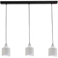 Masterlight Leuke Eettafellamp Boris Concepto 3x14 Zwart Met Wit