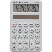 MAUL ECO MD 1 Zakrekenmachine Zwart Aantal displayposities: 10 werkt op zonne-energie (b x h x d) 76 x 120 x 13 mm
