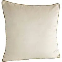 Eurofirany Decoratieve Kussenhoes 45x45cm Beige met Rand, Velours