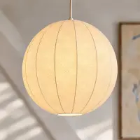NOLA Hanglamp Elovie, dimbaar, wit / opaal, Woon-/ Eetkamer, Textiel / Stof / Zijde, Scandinavisch, hanglamp