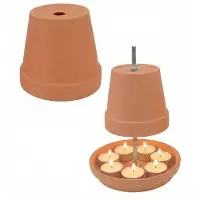 ITImport Keramische Waxinelichtjes Warmer - Camping, Tuinhuis, Kas