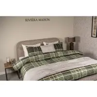 Rivièra Maison Dekbedovertrek Elliot Groen 200x200/220 cm