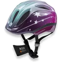 OEM Kinderfietshelm Meggy III Trend, sterrenprint, roze/turquoise, maat S/M (49-53 cm)