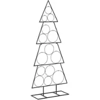 vidaXL Metalen kerstboom KUOPIO 125 cm Staal Zwart