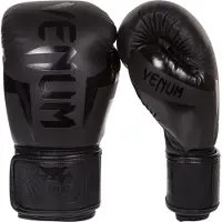 Venum Elite Bokshandschoenen (black/black) - 10 OZ