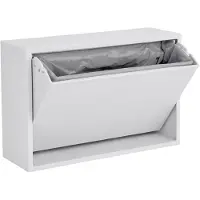 ReCollector - Small Wall storage / Bathroom bin - Brilliant White