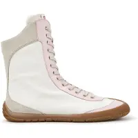 Camper Dames Peu Path+ enkellaarsjes wit en roze (39), Plat, Geen, Casual, Gerecycled polyester K400862-001