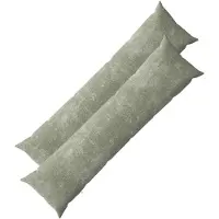 vidaXL Kussensloop 2 st HEERLEN Groen 40 x 145 cm Chenille Stof