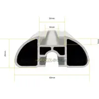 Farad dakdragers Opel Karl 2017 t/m 2019 5d zonder dakrail - 100 kg laadvermogen - Met opbergtas