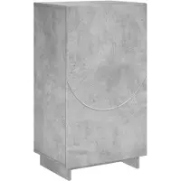 vidaXL Schoenenkast 48 x 38 x 87,5 cm Bewerkt hout Betongrijs