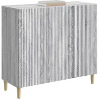 vidaXL Dressoir Grijs sonoma 89 x 34,5 x 80 cm Bewerkt hout
