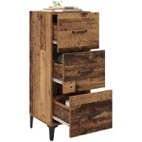 vidaXL Dressoir, gerecycled hout, 34,5 x 34 x 90 cm, houtvezel