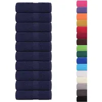 vidaXL Washandjes FROGN 10 st 30x30 cm 360 g/m² marineblauw