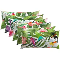vidaXL Kussensloop 6 st HEERLEN Meerkleurig 40 x 80 cm Polyester