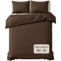 Zydante Dekbedovertrekset Mousseline Micro - Chocolate