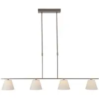Masterlight Eetkamer Lamp Calabro 4 Lichts Nikkel