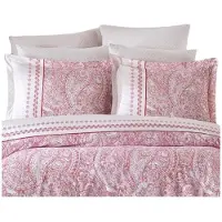 L'essentiel Maison , Adal - PRL6241, Roze, Wit, Beddengoed, 100% katoen (ranforce)