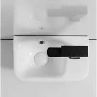 Linea Uno Zara 36 rechts - Glans wit - Toiletfontein