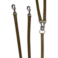 Animal Boulevard Ab30040 - Hals- En Leibanden - Hond - Ab Country Leather 2-honden Lijn Zwart-20mmx50cm - Maat: 20mmx50cm - 205294